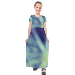 Cold Stars Kids  Short Sleeve Maxi Dress by DimitriosArt