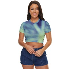 Cold Stars Side Button Cropped Tee by DimitriosArt