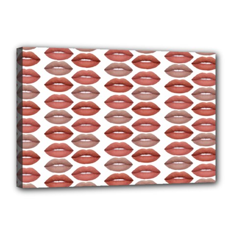 Beautylips Canvas 18  X 12  (stretched) by Sparkle