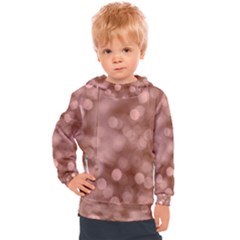 Light Reflections Abstract No6 Rose Kids  Hooded Pullover by DimitriosArt