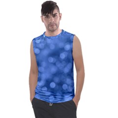 Light Reflections Abstract No5 Blue Men s Regular Tank Top by DimitriosArt