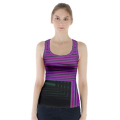 Gradient Racer Back Sports Top by Sparkle