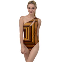 Gradient To One Side Swimsuit by Sparkle