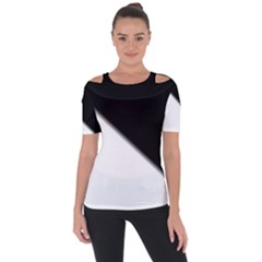 Gradient Shoulder Cut Out Short Sleeve Top by Sparkle