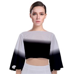 Gradient Tie Back Butterfly Sleeve Chiffon Top by Sparkle