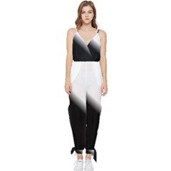 Gradient Sleeveless Tie Ankle Jumpsuit by Sparkle