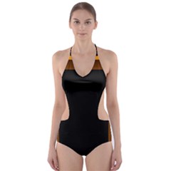 Gradient Cut-out One Piece Swimsuit by Sparkle