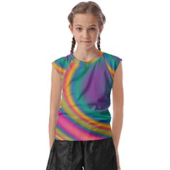 Gradientcolors Kids  Raglan Cap Sleeve Tee by Sparkle