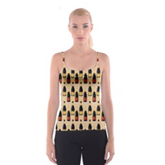 Champagne For The Holiday Spaghetti Strap Top by SychEva