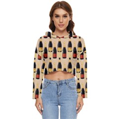 Champagne For The Holiday Women s Lightweight Cropped Hoodie by SychEva