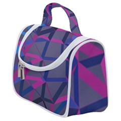 3d Lovely Geo Lines Satchel Handbag by Uniqued