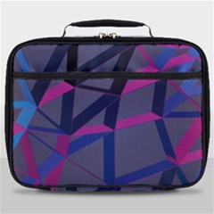 3d Lovely Geo Lines Full Print Lunch Bag by Uniqued