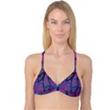 3d Lovely Geo Lines Reversible Tri Bikini Top View3