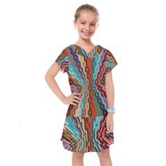 Digital Illusion Kids  Drop Waist Dress by Sparkle