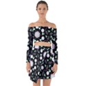 Digital Illusion Off Shoulder Top with Skirt Set View1