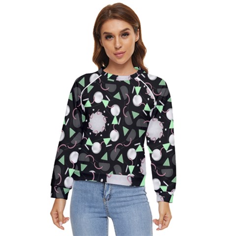 Digital Illusion Women s Long Sleeve Raglan Tee by Sparkle