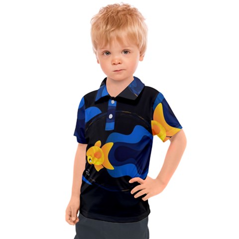 Digital Illusion Kids  Polo Tee by Sparkle