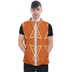 Abstract Pattern Geometric Backgrounds   Men s Puffer Vest by Eskimos