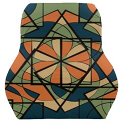 Abstract Pattern Geometric Backgrounds   Car Seat Back Cushion  by Eskimos