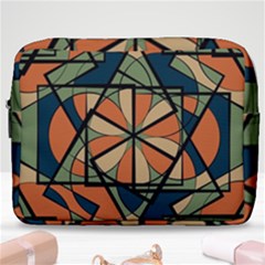 Abstract Pattern Geometric Backgrounds   Make Up Pouch (large) by Eskimos