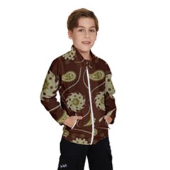 Floral Pattern Paisley Style  Kids  Windbreaker by Eskimos