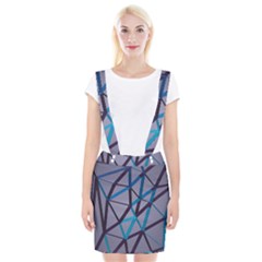 3d Lovely Geo Lines 2 Braces Suspender Skirt by Uniqued