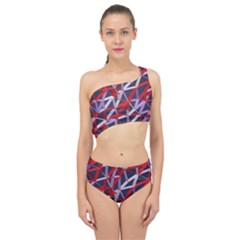 3d Lovely Geo Lines Vii Spliced Up Two Piece Swimsuit by Uniqued