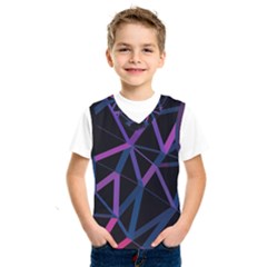 3d Lovely Geo Lines  V Kids  Basketball Tank Top by Uniqued