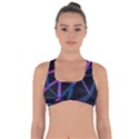 3d Lovely Geo Lines  V Got No Strings Sports Bra View1