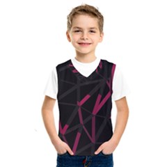 3d Lovely Geo Lines Viii Kids  Basketball Tank Top by Uniqued