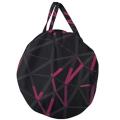 3d Lovely Geo Lines Viii Giant Round Zipper Tote by Uniqued