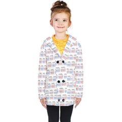 Gift Boxes Kids  Double Breasted Button Coat by SychEva