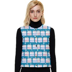 Gift Boxes Women s Short Button Up Puffer Vest by SychEva