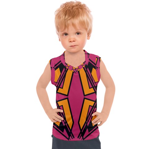 Abstract Geometric Design    Kids  Sport Tank Top by Eskimos