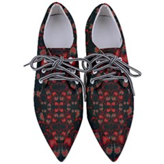 Floral Pattern Paisley Style Paisley Print   Pointed Oxford Shoes by Eskimos