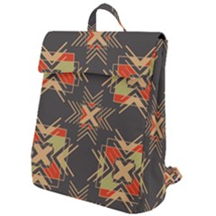 Abstract Geometric Design    Flap Top Backpack by Eskimos