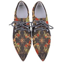 Abstract Geometric Design    Pointed Oxford Shoes by Eskimos