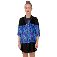 Bubbles Half Sleeve Chiffon Kimono by Sparkle