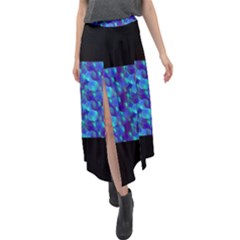 Bubbles Velour Split Maxi Skirt by Sparkle