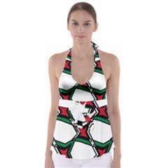 Abstract Pattern Geometric Backgrounds   Babydoll Tankini Top by Eskimos