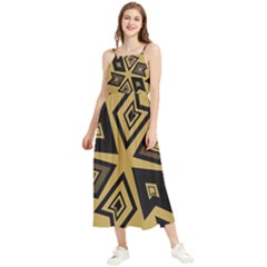 Abstract Pattern Geometric Backgrounds   Boho Sleeveless Summer Dress by Eskimos