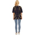 Floral folk damask pattern Fantasy flowers Floral geometric fantasy Oversized Basic Tee View4