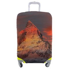 Switzerland-zermatt-mountains-snow Luggage Cover (medium) by Pakrebo