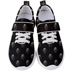 Creepy Head Sculpture With Respirator Motif Pattern Women s Velcro Strap Shoes by dflcprintsclothing