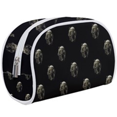 Creepy Head Sculpture With Respirator Motif Pattern Make Up Case (large) by dflcprintsclothing