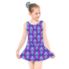 Abstract Kids  Skater Dress Swimsuit by SychEva