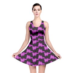 Abstract Waves Reversible Skater Dress by SychEva