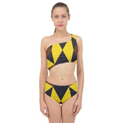 Abstract Pattern Geometric Backgrounds   Spliced Up Two Piece Swimsuit by Eskimos