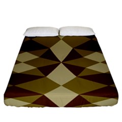 Abstract Pattern Geometric Backgrounds   Fitted Sheet (california King Size) by Eskimos