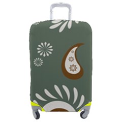 Floral Pattern Paisley Style Paisley Print  Doodle Background Luggage Cover (medium) by Eskimos